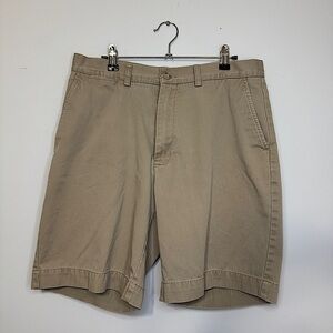 Polo Ralph Lauren Prospect Shorts Men’s 33 Khaki Flat Front 100% Cotton